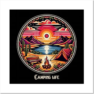 Desert camping life Posters and Art